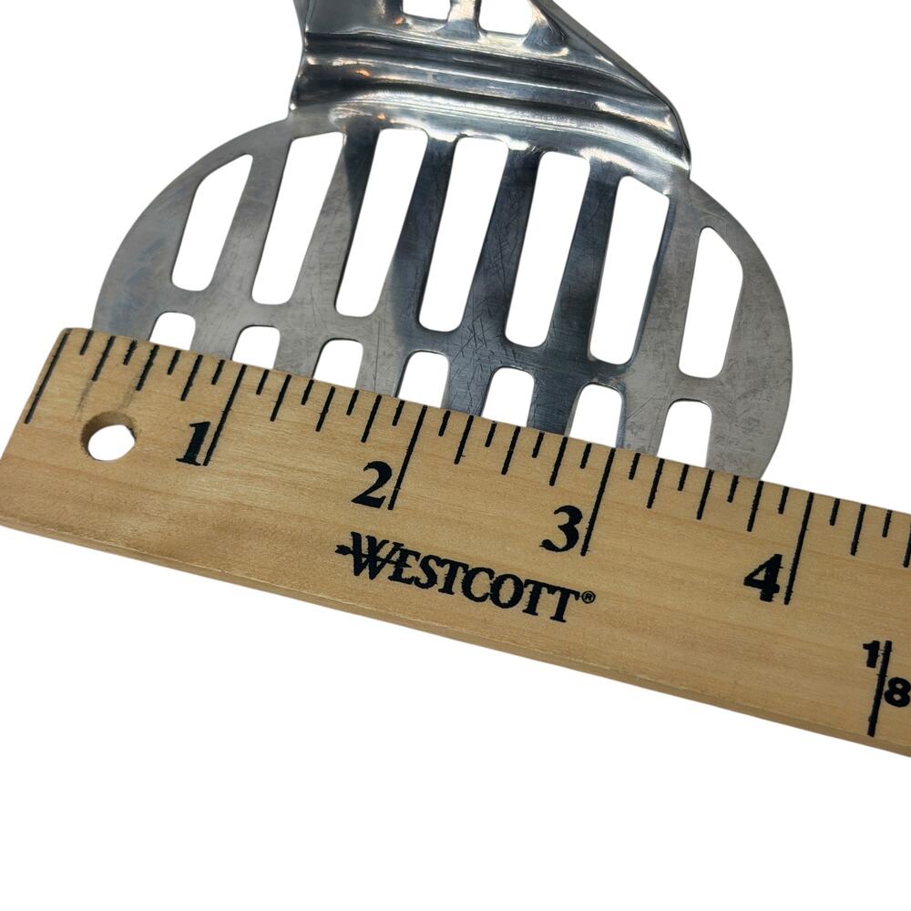 90s Vintage Kenmore Stainless Steel Slotted Potato Masher Kitchen Tool Utensil - Picture 10 of 10